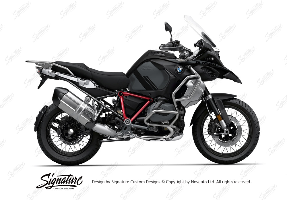 SCD BMW R1250GS Adventure Triple Black Pyramid Frame Stickers