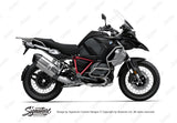 SCD BMW R1250GS Adventure Triple Black Pyramid Frame Stickers