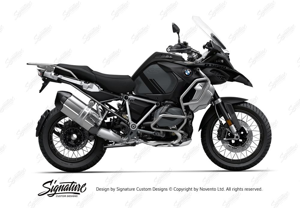 SCD BMW R1250GS Adventure Triple Black Pyramid Frame Stickers