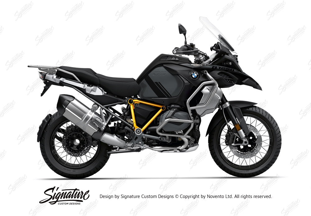 SCD BMW R1250GS Adventure Triple Black Pyramid Frame Stickers