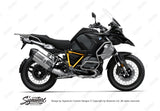 SCD BMW R1250GS Adventure Triple Black Pyramid Frame Stickers