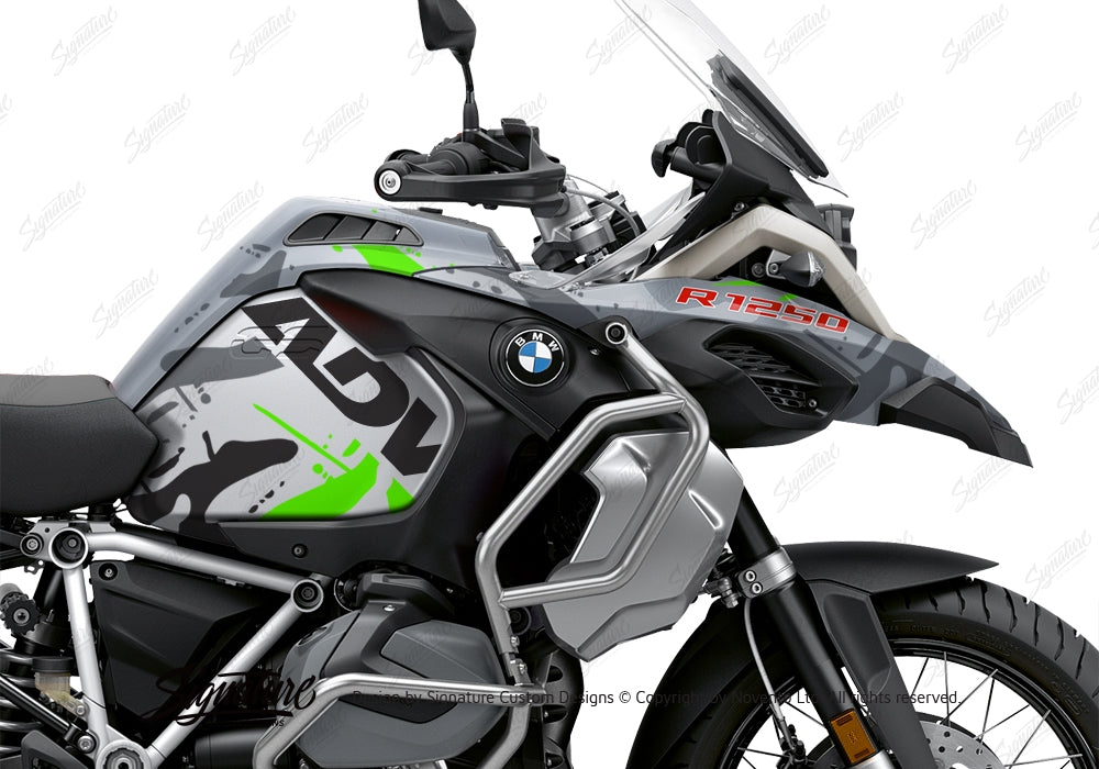 SCD BMW R1250GS Adventure Ice Grey Safari Flue Green Stickers