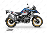 SCD BMW R1250GS Adventure Style HP (Silver Tank) Vivo Blue & Red Stickers
