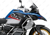SCD BMW R1250GS Adventure Style HP (Silver Tank) Vivo Blue & Red Stickers