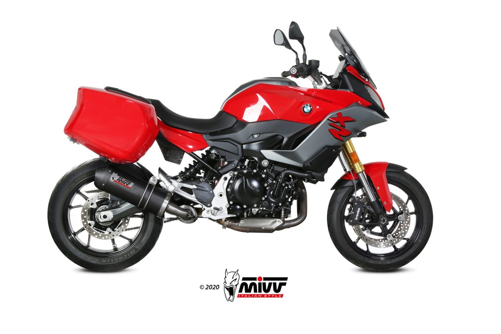 Mivv Oval Slip-On Exhaust For BMW F 900 XR 2020-22