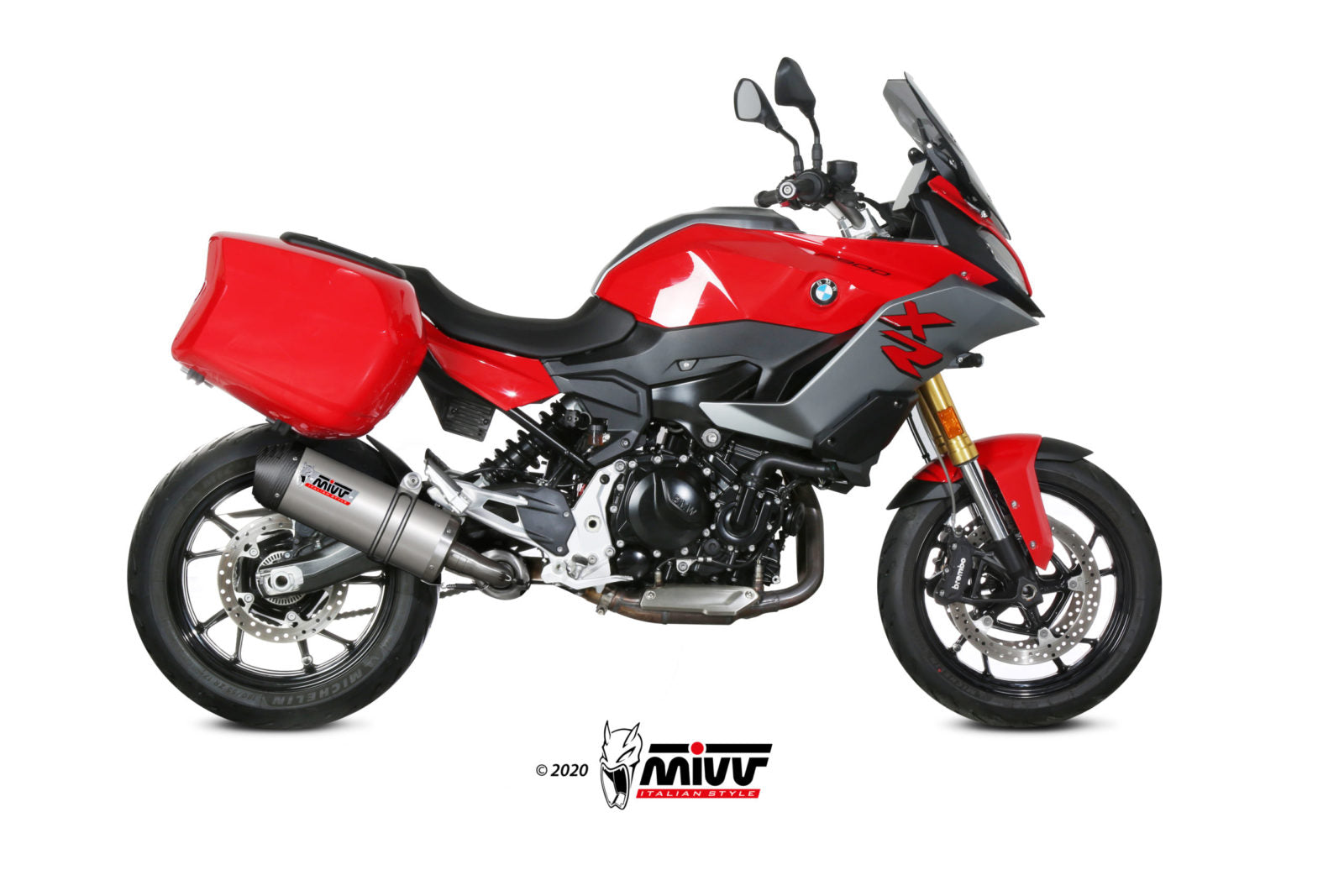 Mivv Oval Slip-On Exhaust For BMW F 900 XR 2020-22
