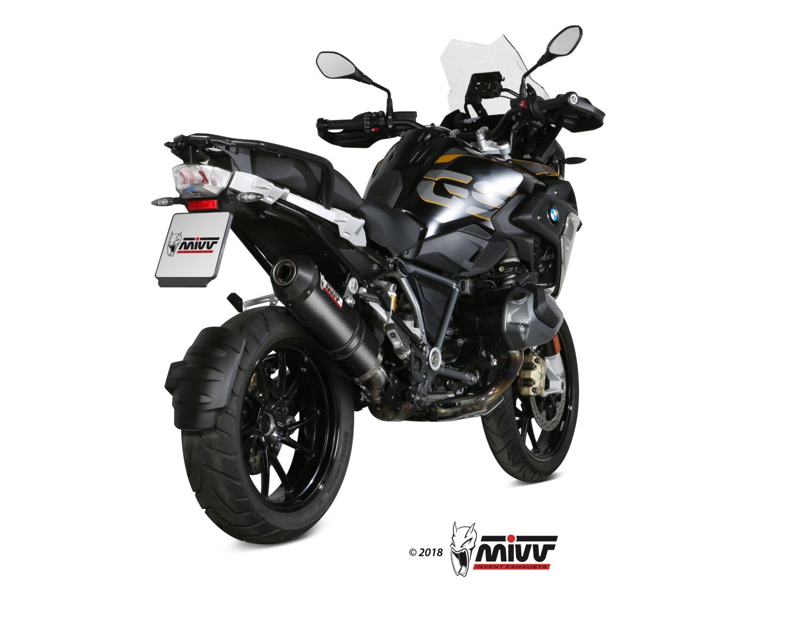 Mivv Oval Slip-On Exhaust for BMW R 1250 GS 2019-22