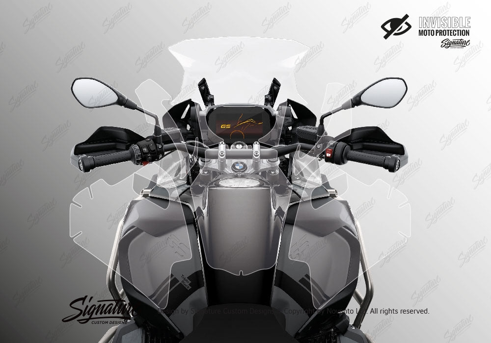 SCD BMW R1250GS Adventure Triple Black Advance Technology Tank Protective Film