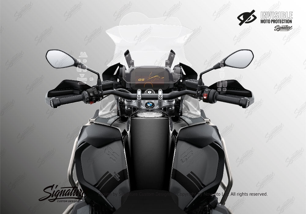 SCD BMW R1250GS Adventure Triple Black Advance Technology Instruments Protective Film