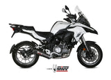 Mivv Oval Slip-On Exhaust for Benelli TRK 502