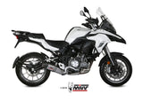Mivv Oval Slip-On Exhaust for Benelli TRK 502