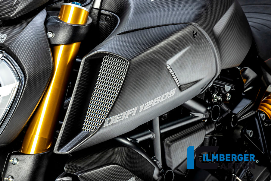 Ilmberger Carbon Fibre Left Airtube Cover for Ducati Diavel 1260 2019-22