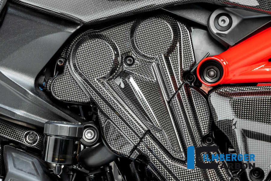 Ilmberger Carbon Fibre Cambelt Cover Vertical Cylinder for Ducati Diavel 1260 2019-22