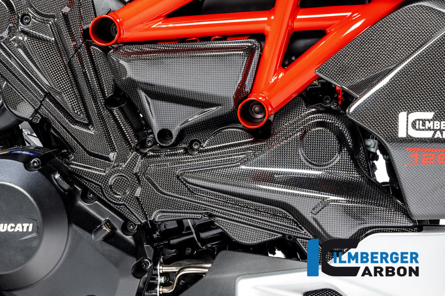 Ilmberger Carbon Fibre Cambelt Cover Horizontal Cylinder for Ducati Diavel 1260 2019-22