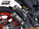 SC Project Twin CR-T Slip-On Exhaust for Ducati Monster 937 2021-22