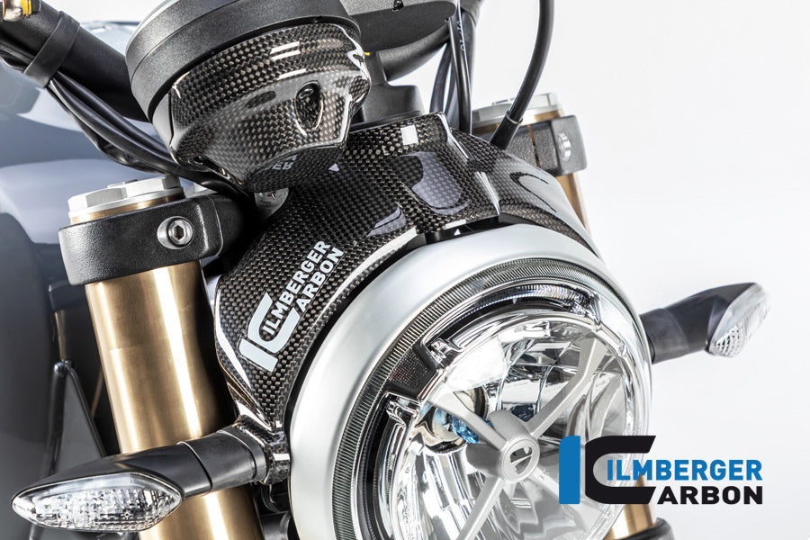 Ilmberger Carbon Fibre Headlight Cover For Ducati Scrambler 1100 2017-22
