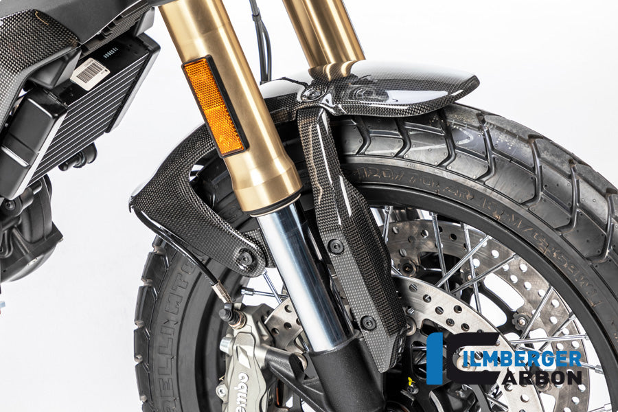 Ilmberger Carbon Fibre Right Front Mudguard Holder For Ducati Scrambler 1100 2017-22
