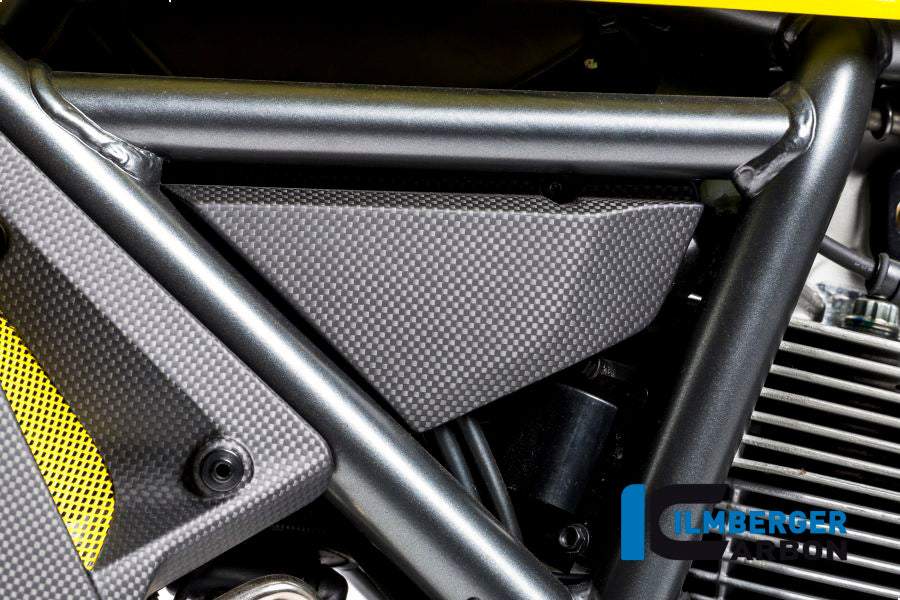 Ilmberger Carbon Fibre Left Cover Under The Frame For Ducati Scrambler Icon 2016-22