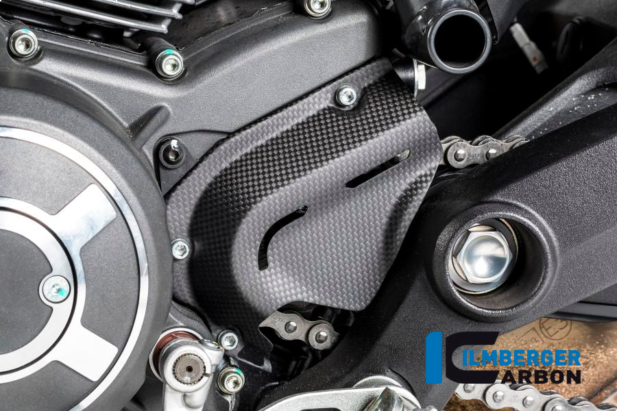 Ilmberger Carbon Fibre Sprocket Cover For Ducati Scrambler Icon 2016-22