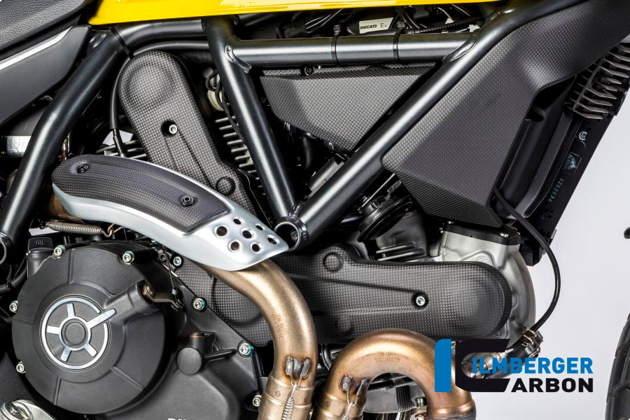 Ilmberger Carbon Fibre Right Cover Under The Frame For Ducati Scrambler Icon 2016-22
