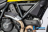 Ilmberger Carbon Fibre Right Cover Under The Frame For Ducati Scrambler Icon 2016-22