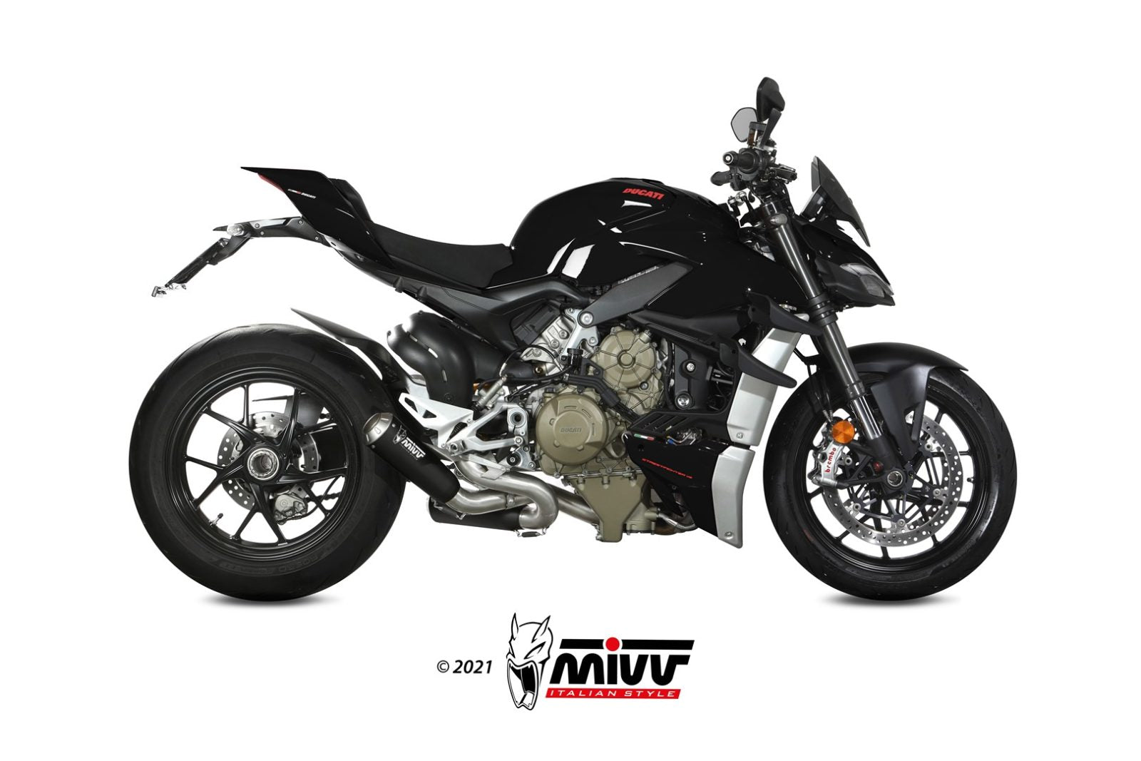 Mivv X-M1 Dual Slip-On Exhaust For Ducati Streetfighter V4 2020-22