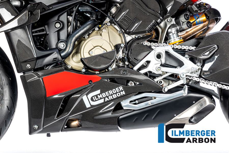Ilmberger Carbon Fibre Left Bellypan For Ducati Streetfighter V4 2020-22