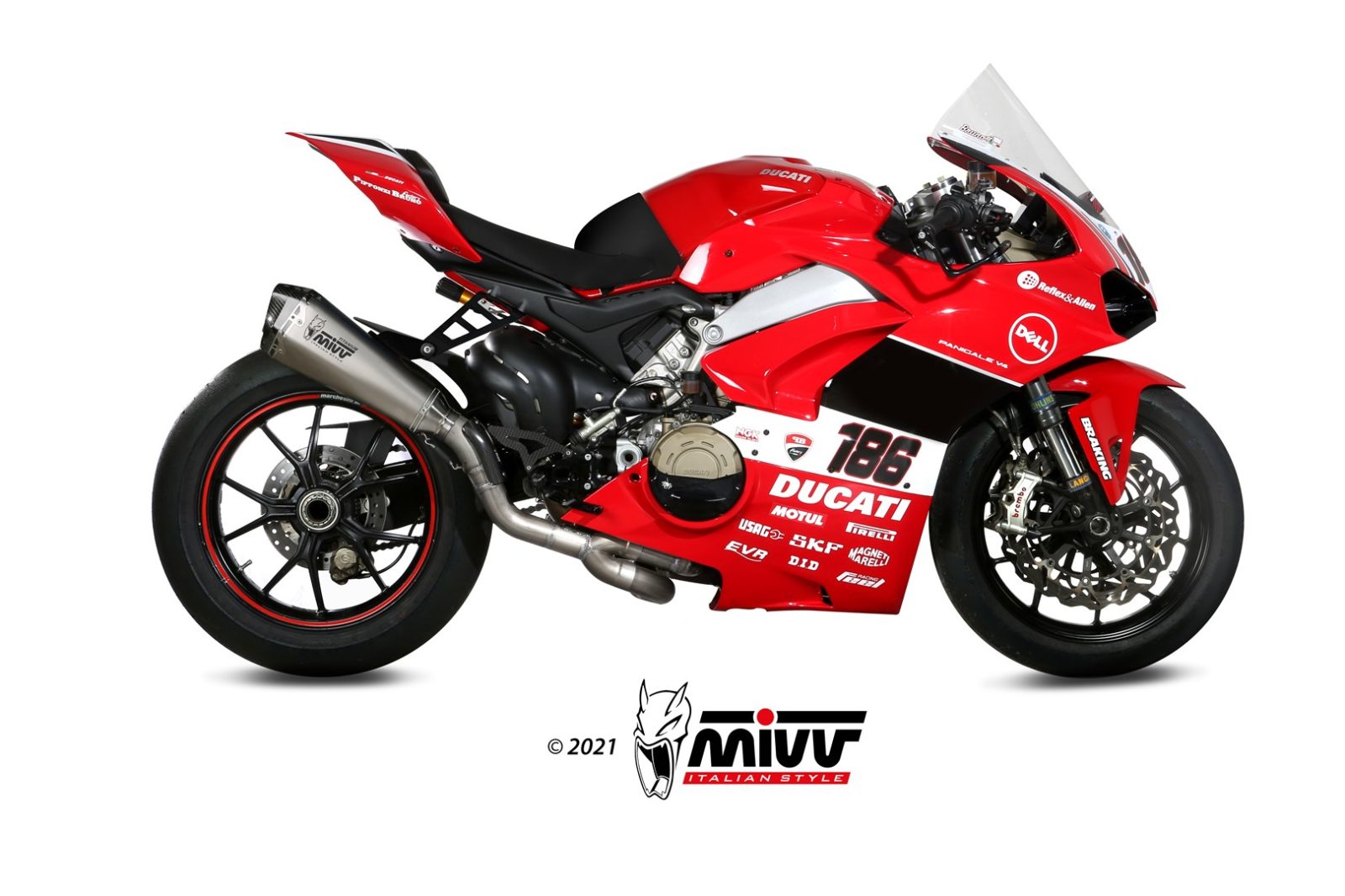 Mivv Titanium Full Exhaust System For Ducati Panigale V4 S 2018-22