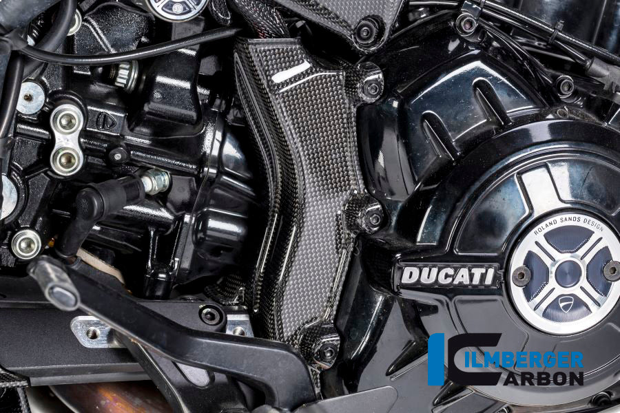 Ilmberger Carbon Fibre Electrical Cable Cover for Ducati Diavel 1260 2019-22