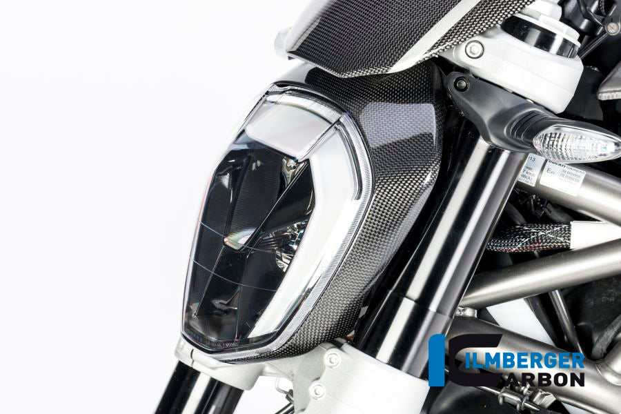 Ilmberger Carbon Fibre Headlight Cover For Ducati XDiavel 1260 2018-22