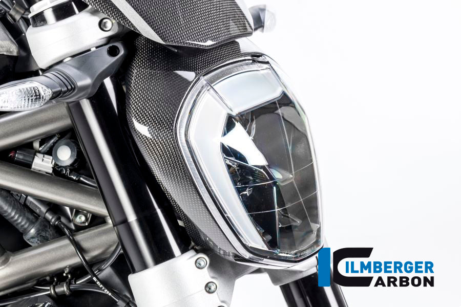 Ilmberger Carbon Fibre Headlight Cover For Ducati XDiavel 1260 2018-22