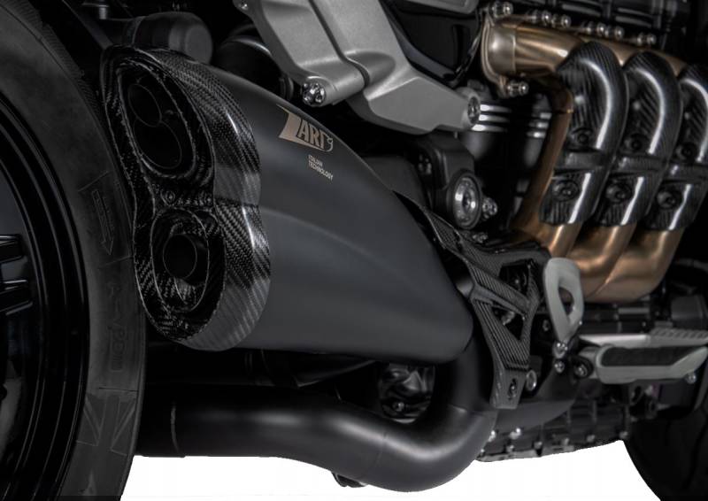 Zard Stainless Steel Racing Slip-On Exhaust for Triumph Rocket 3