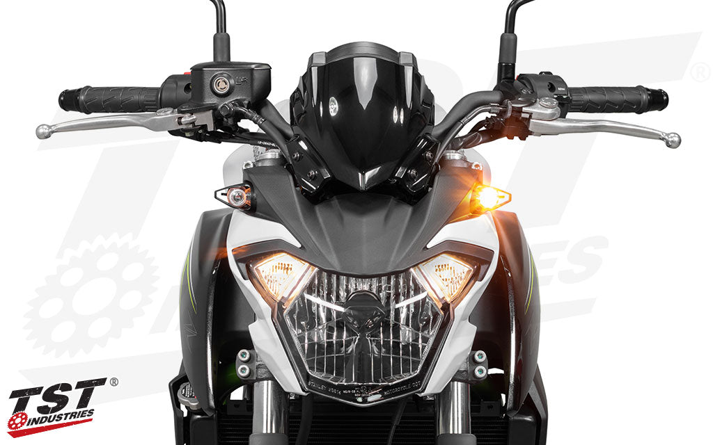 TST MECH-GTR Front LED Turn Signals for Kawasaki Z650