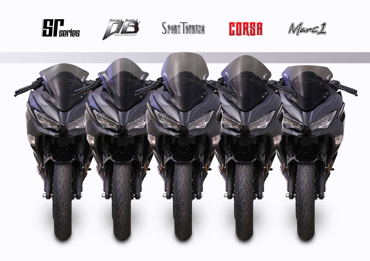 Zero Gravity Corsa Windscreen for Kawasaki Ninja 400 2018-22