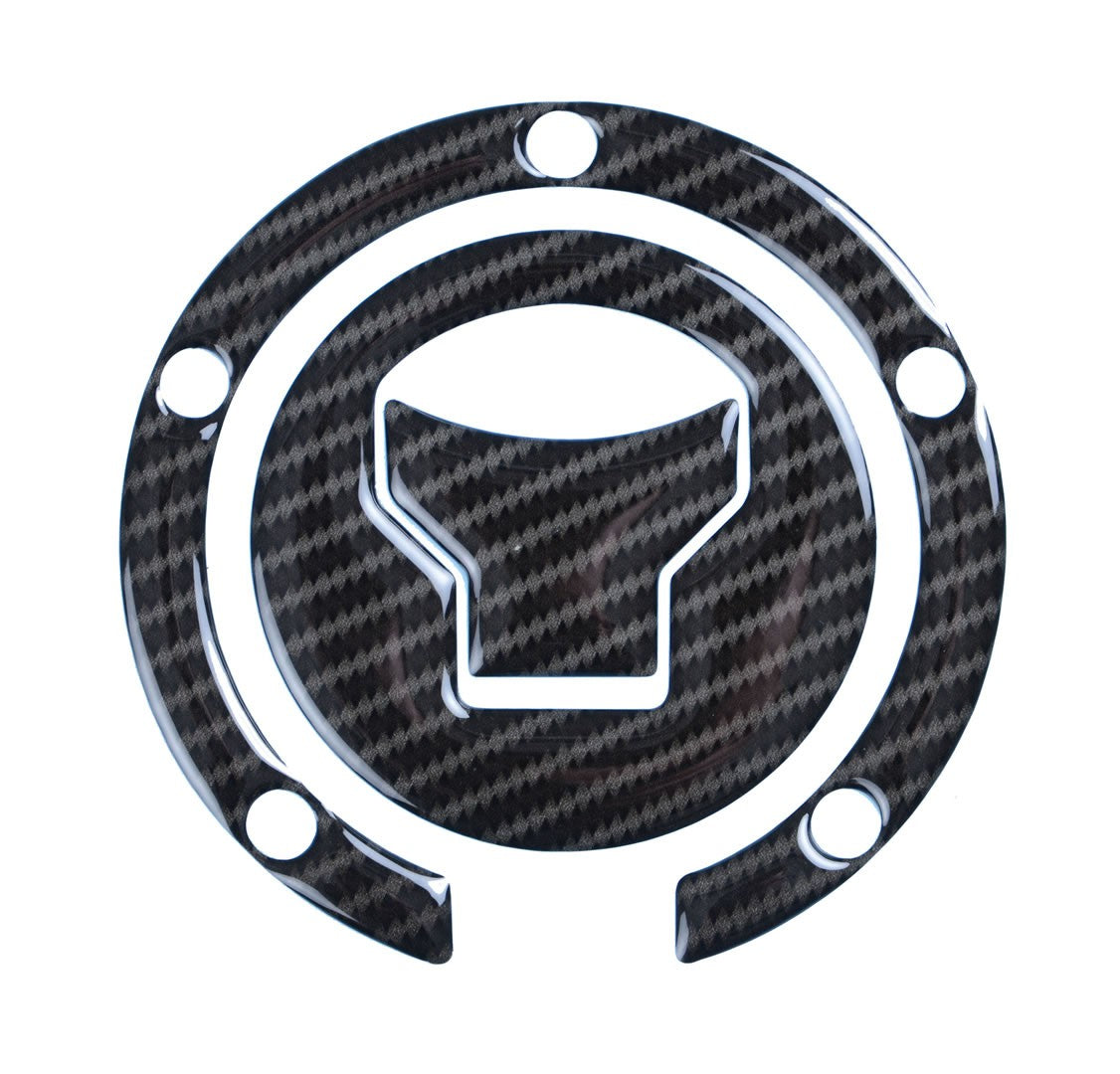 Red Dynamic Carbon Fibre Fuel Cap Protector for Honda Bikes