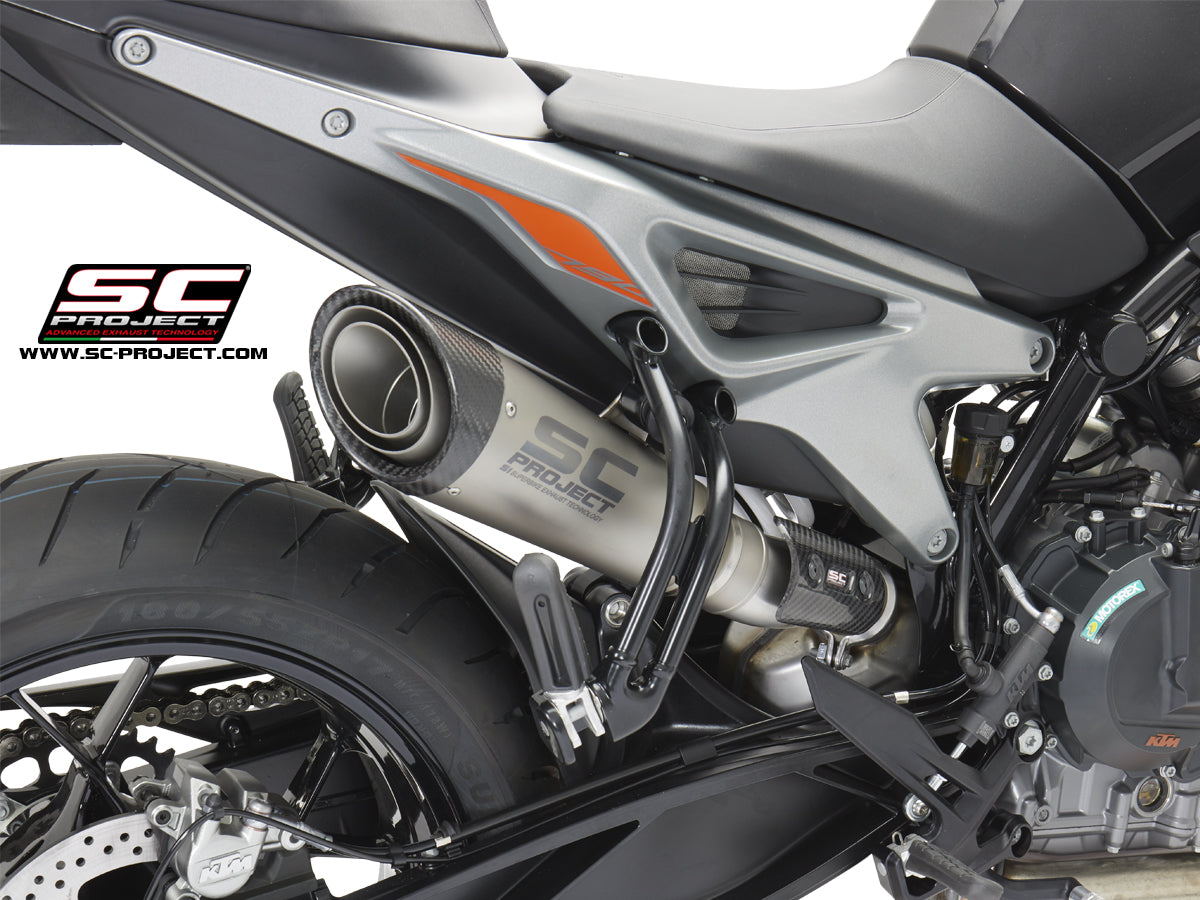 SC Project S1 Slip-On Exhaust for KTM Duke 790 2018-20