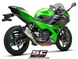 SC Project CR-T Slip-On Exhaust for Kawasaki Ninja 400 2018-22