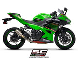 SC Project CR-T Slip-On Exhaust for Kawasaki Ninja 400 2018-22