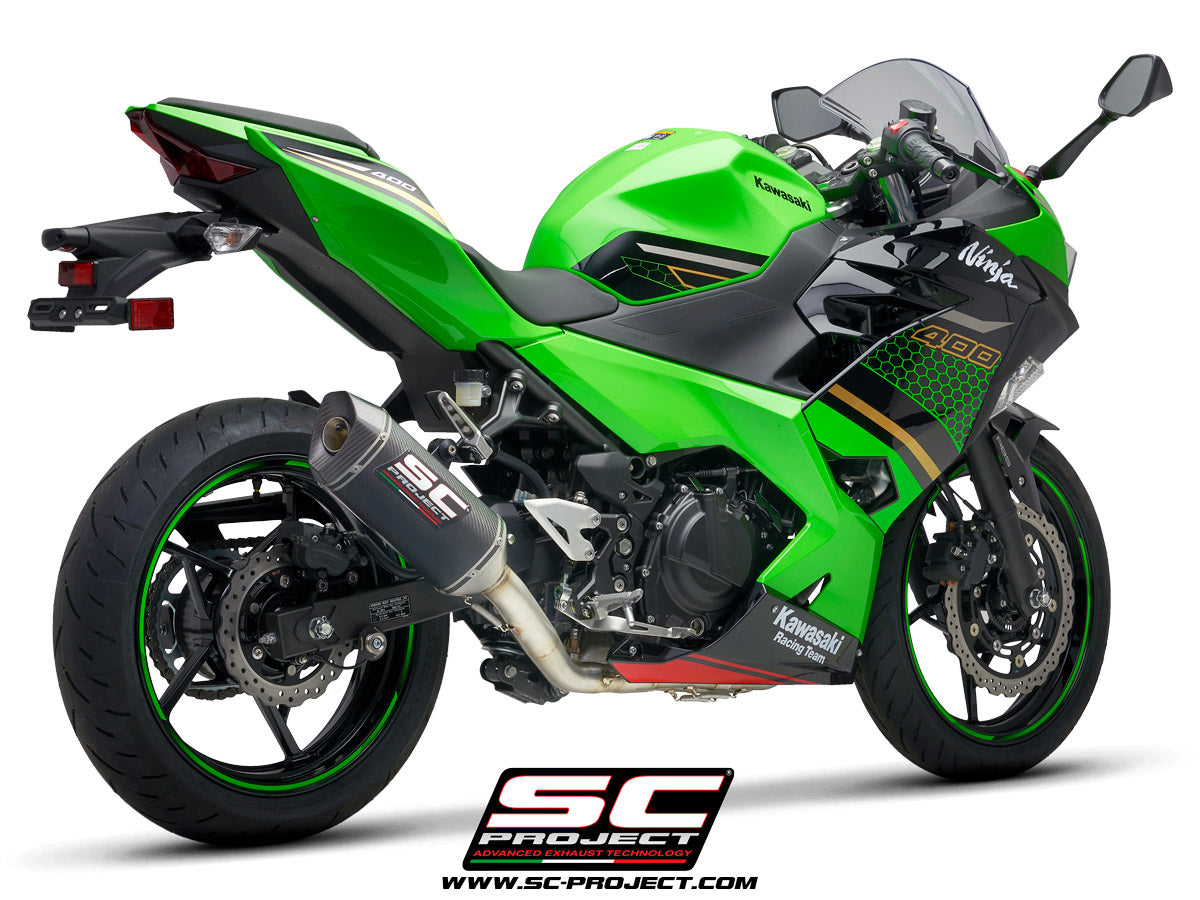 SC Project SC1-M Full Exhaust System for Kawasaki Ninja 400 2018-22