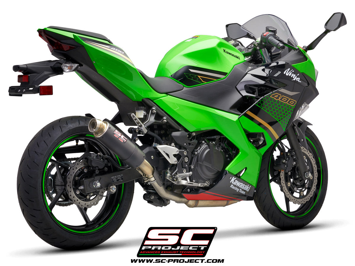 SC Project GP-M2 Slip-On Exhaust for Kawasaki Ninja 400 2018-22