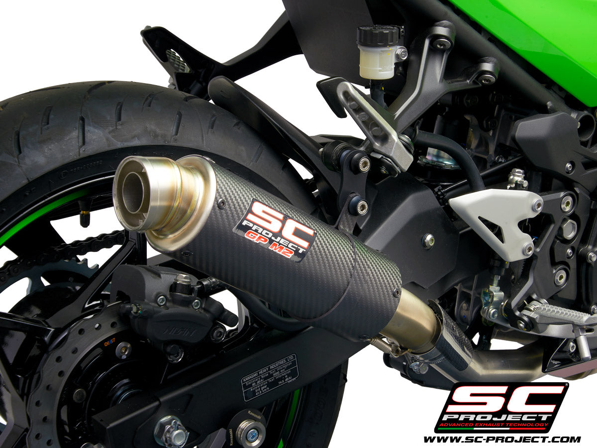 SC Project GP-M2 Slip-On Exhaust for Kawasaki Ninja 400 2018-22