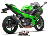 SC Project SC1-M Slip-On Exhaust for Kawasaki Ninja 400 2018-22