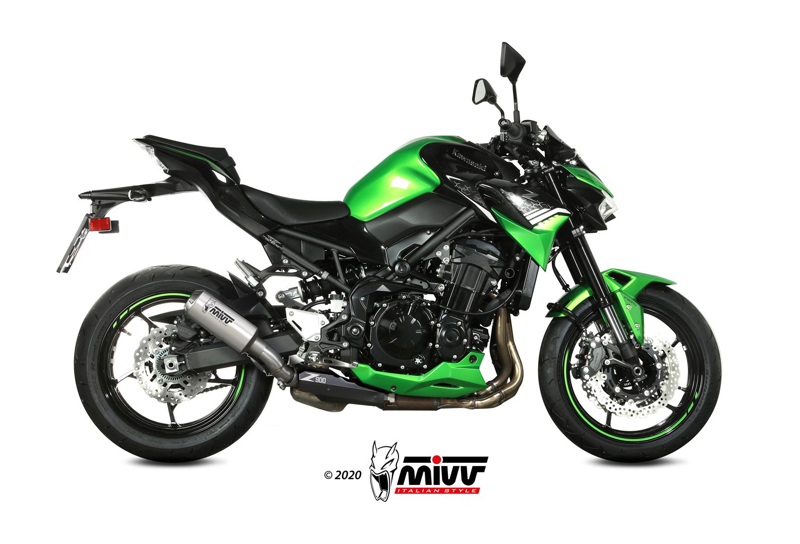 Mivv MK3 Slip-On Exhaust for Kawasaki Z900 2020-22