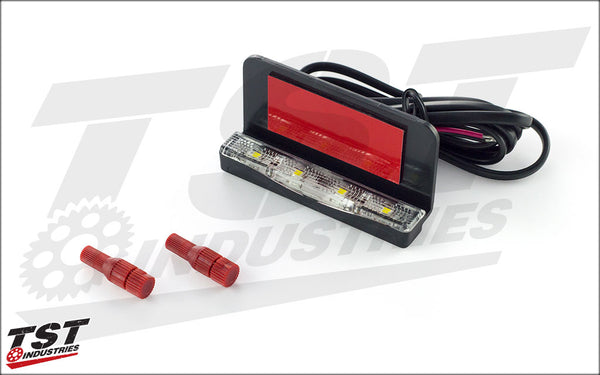 Motorcycle license store plate light