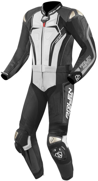 Arlen Ness ブラックとホワイトのCAFE LEATHER JACKET Buy Arlen Ness Race-X Two Piece Leather Suit Online with Free