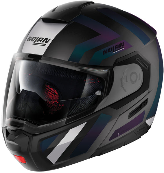 CASCO NOLAN MODULARE N 90 - 3 06 SPECIAL N-COM NERO BLACK GRAPHITE 09 MIS. XXL