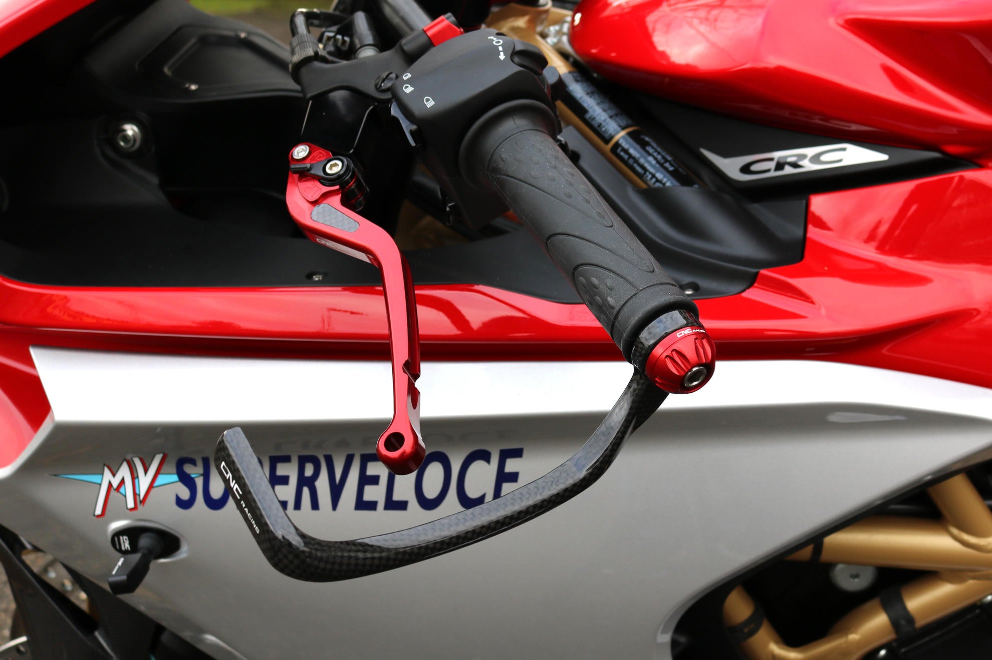 CNC Racing Carbon Fibre Lever Protection For Ducati Panigale V4 S