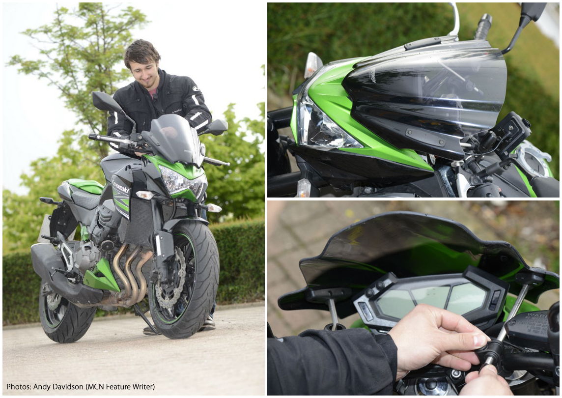 MRA Double-Bubble Racing Windscreen for Kawasaki Z800