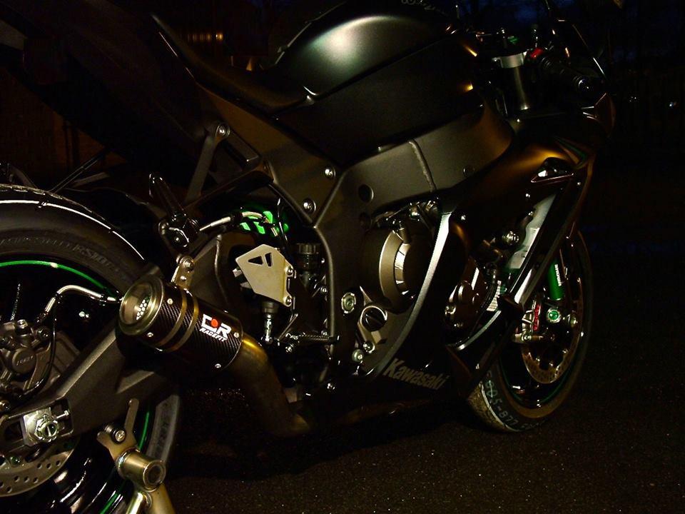 Racefit Growler Titanium Carbon Slip-On Exhaust for Kawasaki ZX-10R