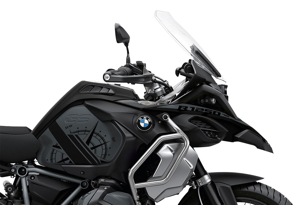 SCD BMW R1250GS Adventure Triple Black Compass Stickers Kit